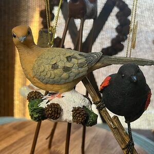 Danbury Mint The Songbirds of Christmas Mourning Dove Ornament